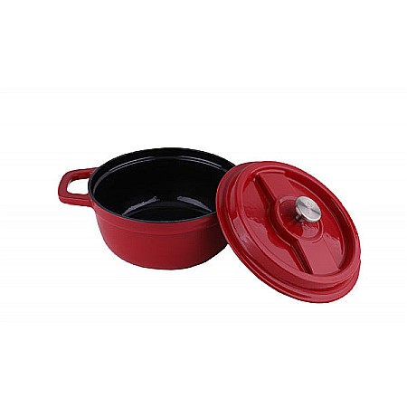 Aparate Electrocasnice - Oala din fier turnat prin presiune, capacitate 2.6L, diametru 22cm ZILAN /0941