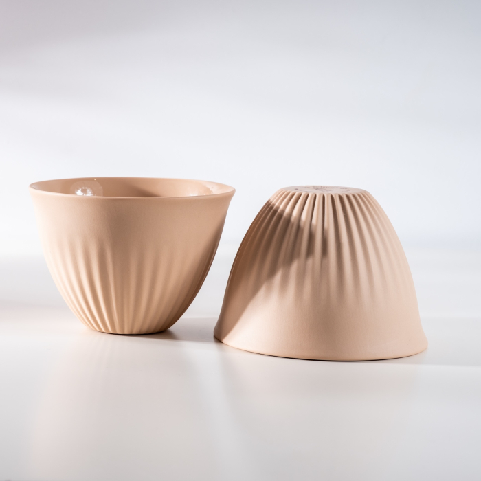 Ceasca ceai sau cafea bej cald, rose, Alice [2]