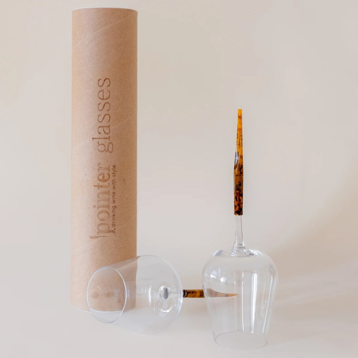 Set pahare vin rosu pentru picnic, chihlimbar auriu [3]