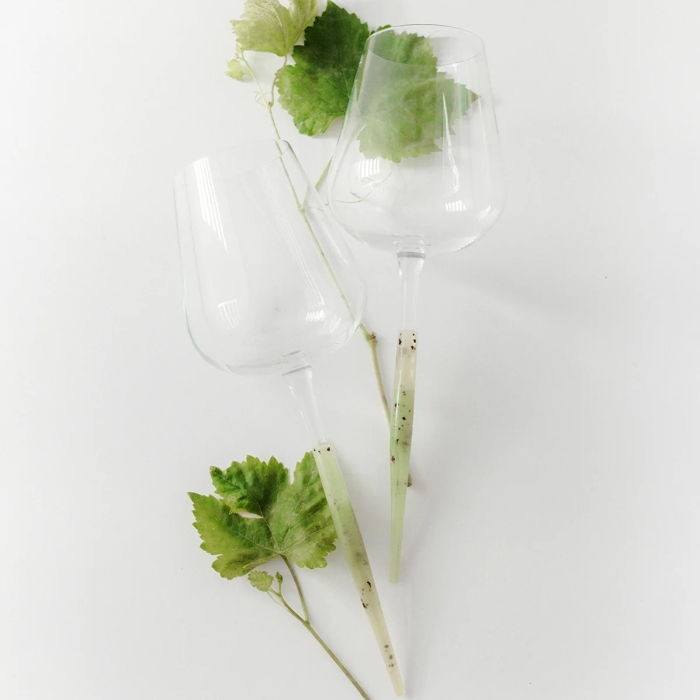 Set pahare vin alb/roze pentru picnic, verde onyx [2]