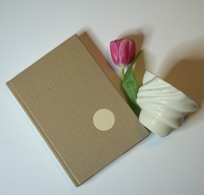 Set bej jurnal  & ceasca Shell Swan [2]