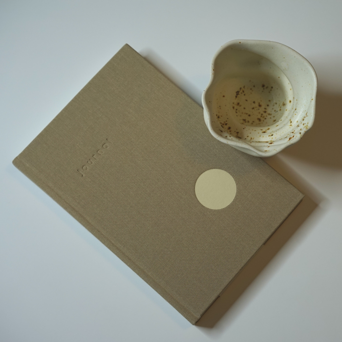 Set bej jurnal  & ceasca Shell Swan [4]