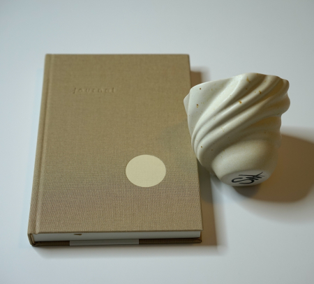 Set bej jurnal  & ceasca Shell Swan [2]