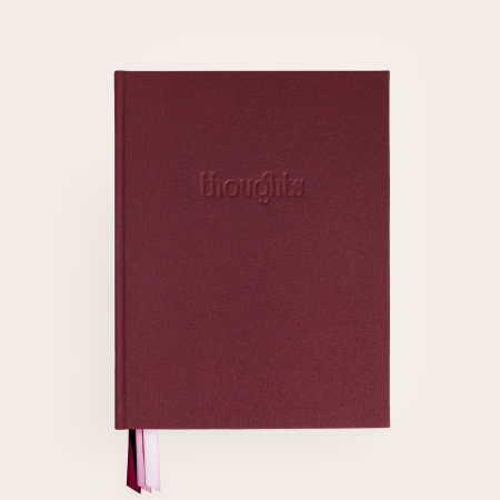 Agende & Jurnale - Agenda Thoughts, burgundiu