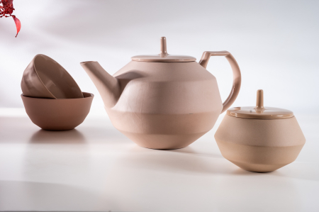 Ceainic bej Raw Feinedinge [3]