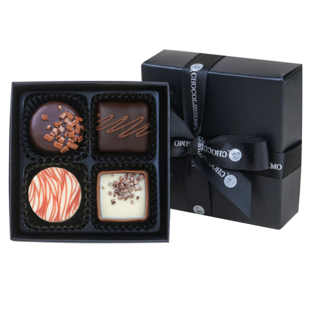 Rasfaturi alese - Cutie cu praline din ciocolata Black XS