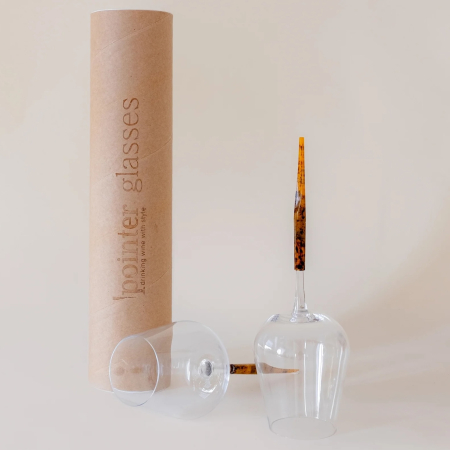 Set pahare vin rosu pentru picnic, chihlimbar auriu [2]