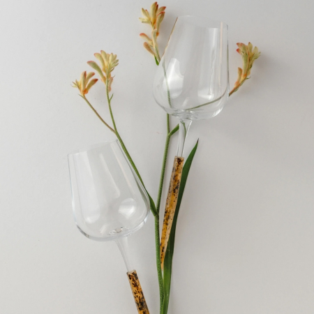 Set pahare vin rosu pentru picnic, chihlimbar auriu [1]