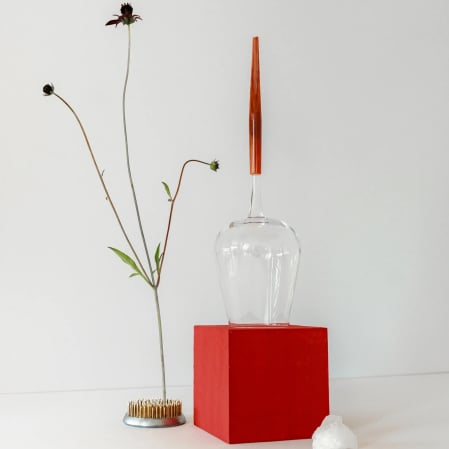 Accesorii Vin & Bubbles - Set pahare vin rosu pentru picnic, rosu marmura