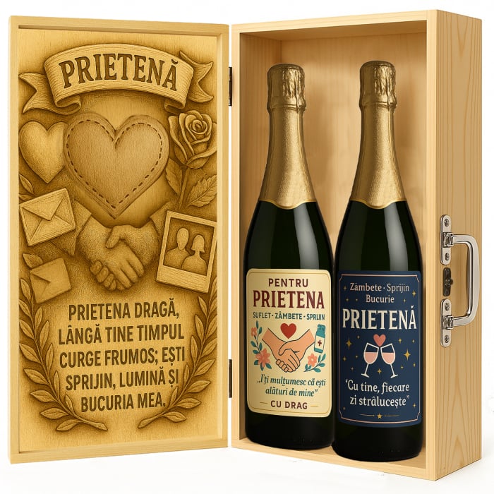 Cutie vin din lemn – cadou de lux pentru prietenă [2]