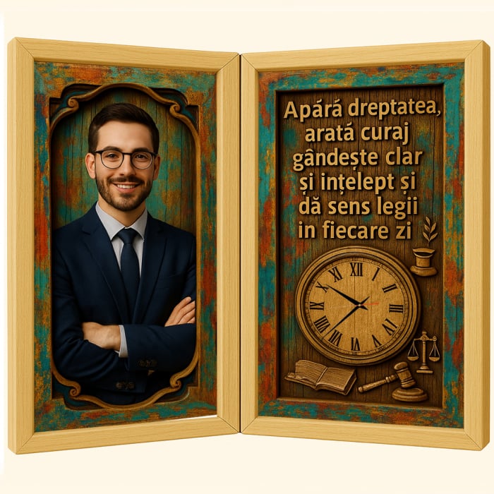 Tablou Personalizat Cadou Avocat-Ceas Functional [1]