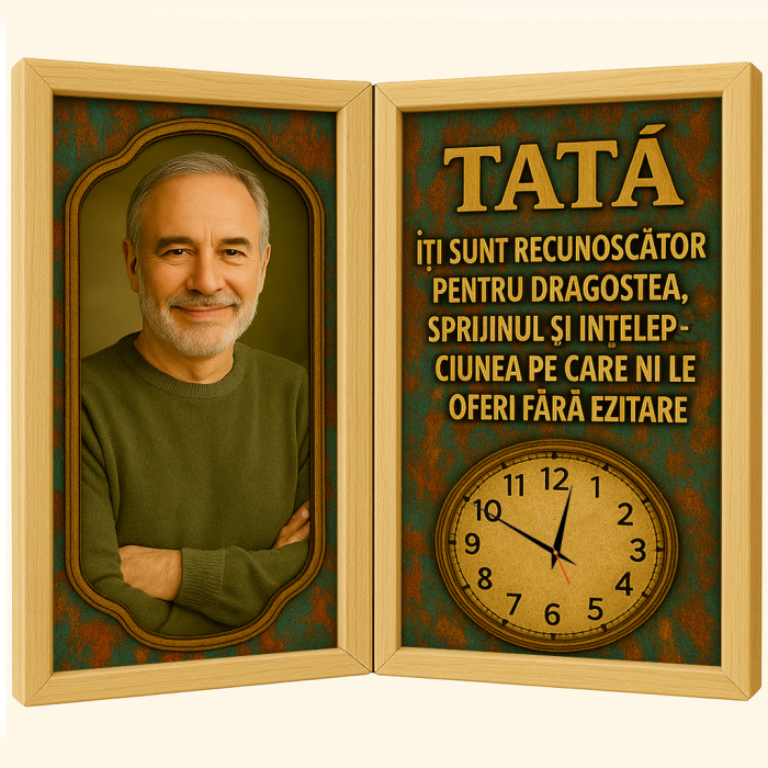 Tablou Personalizat Cadou Tata-Ceas Functional [1]