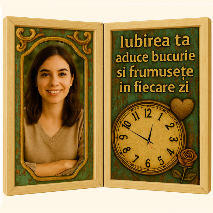 Tablou Personalizat Cadou Iubita-Ceas Functional [1]