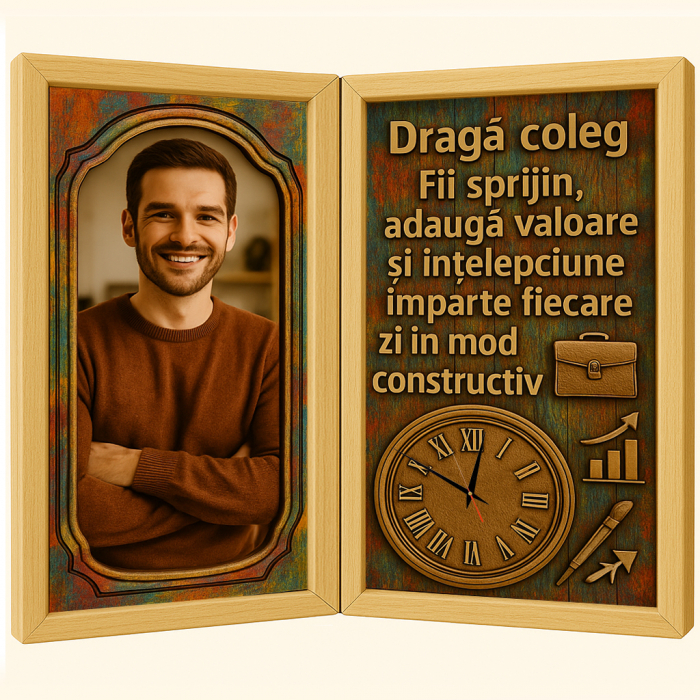 Tablou Personalizat Cadou Coleg-Ceas Functional [1]