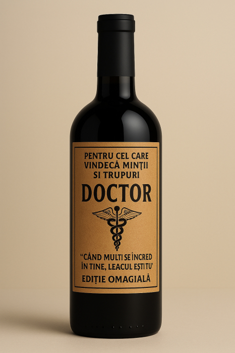 Cutie vin din lemn – cadou de lux pentru doctor [4]