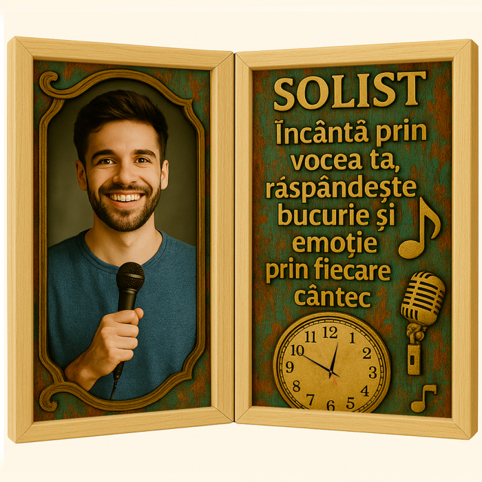 Tablou Personalizat Cadou Solist-Ceas Functional [1]