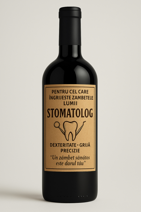 Cutie vin din lemn – cadou de lux pentru stomatolog [4]