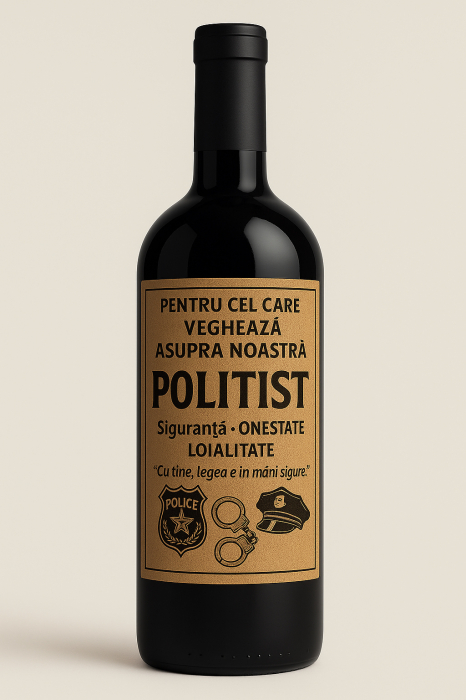 Cutie vin din lemn – cadou de lux pentru polițist [3]