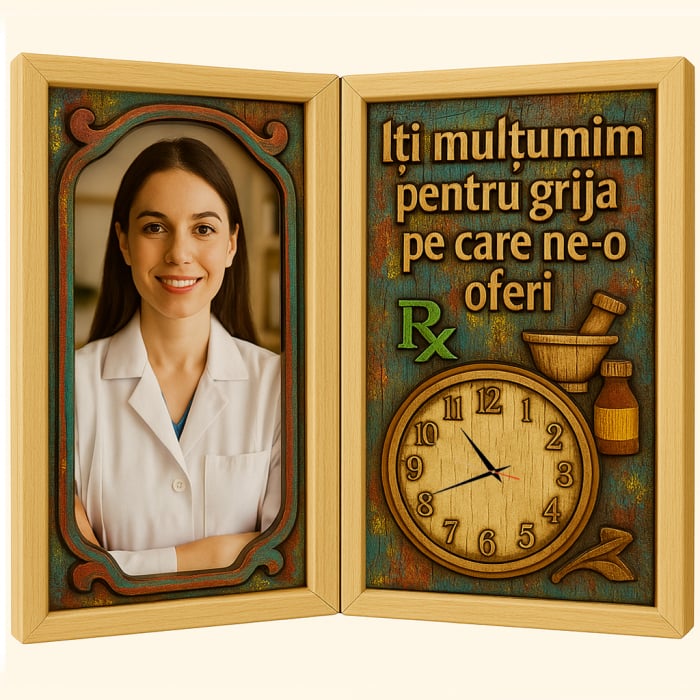 Tablou Personalizat Cadou Farmacist-Ceas Functional [1]