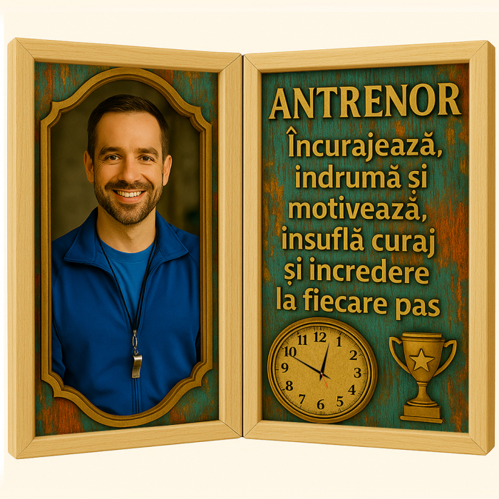 Tablou Personalizat Cadou Antrenor-Ceas Functional [1]