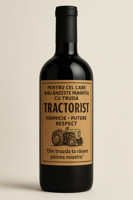 Cutie vin din lemn – cadou de lux pentru tractorist [4]