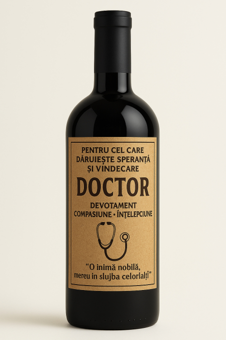 Cutie vin din lemn – cadou de lux pentru doctor [3]