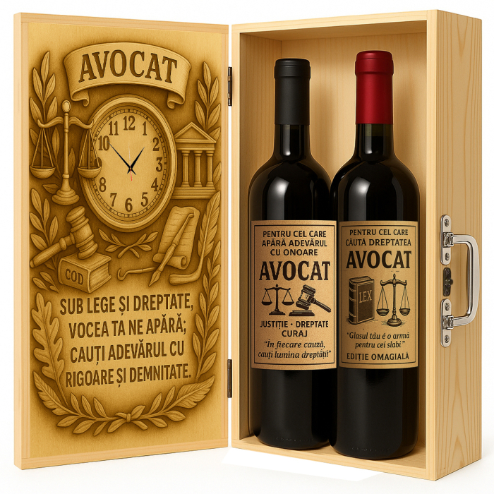 Cutie vin din lemn – cadou de lux pentru avocat [1]