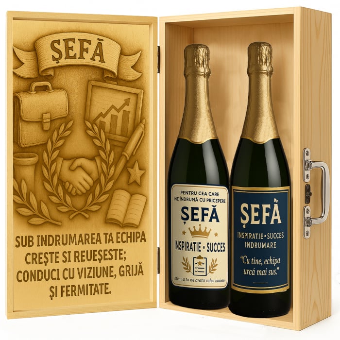 Cutie vin din lemn – cadou de lux pentru șefă [1]