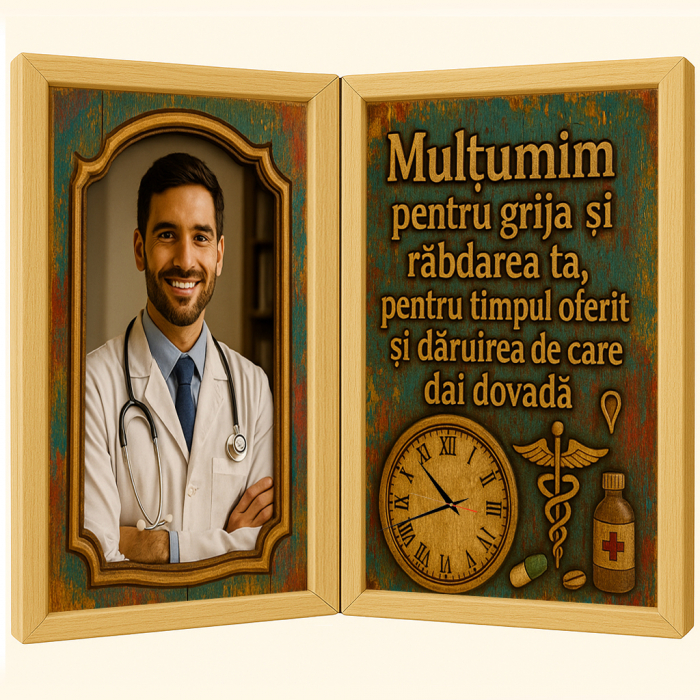 Tablou Personalizat Cadou Doctor-Ceas Functional [1]