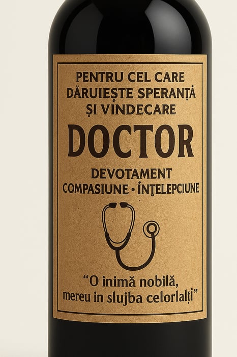 Cutie vin din lemn – cadou de lux pentru doctor [3]