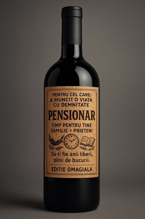 Cutie vin personalizată din lemn – cadou de lux pensionare [3]