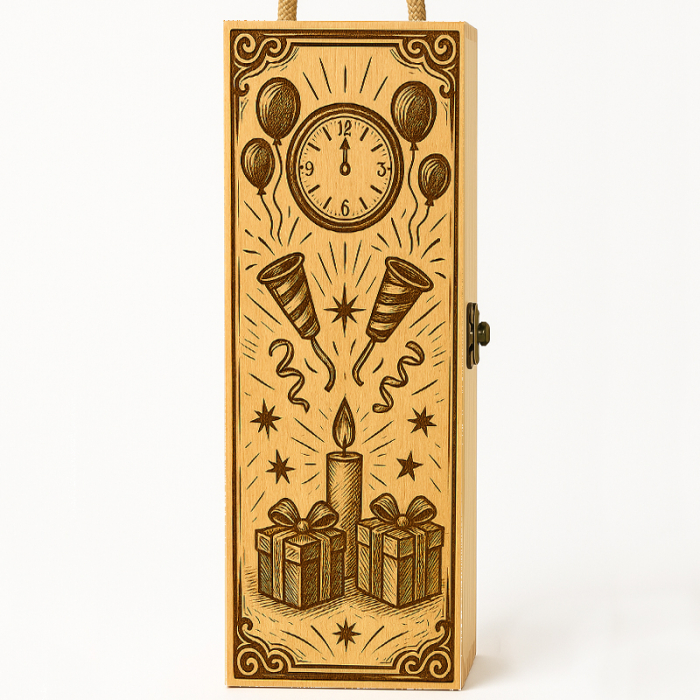 Cutie vin din lemn – cadou de lux pentru Anul Nou [2]