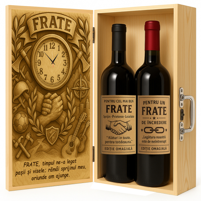 Cutie vin din lemn – cadou de lux pentru frate [1]