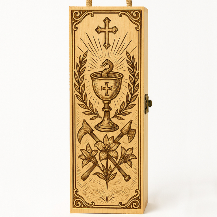 Cutie vin din lemn – cadou de Sfântul Ion [2]