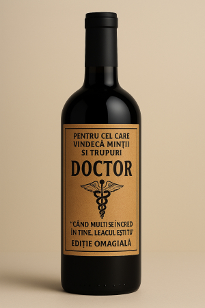 Cutie vin din lemn – cadou de lux pentru doctor [3]