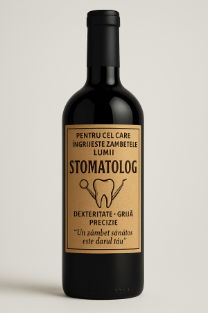 Cutie vin din lemn – cadou de lux pentru stomatolog [3]
