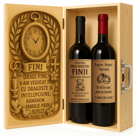 Cutii Vin de Lux - Cutie vin din lemn – cadou de lux pentru fini