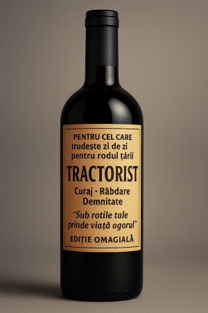 Cutie vin din lemn – cadou de lux pentru tractorist [2]