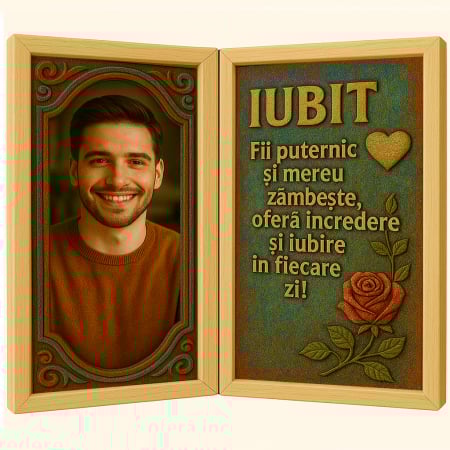 Carti Pe Lemn Vintage - Tablou Personalizat Cadou Iubit