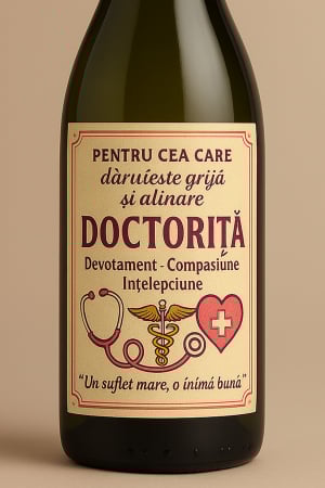 Cutie vin din lemn – cadou de lux pentru doctoriță [2]
