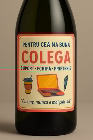 Cutie vin din lemn – cadou de lux pentru colegă [2]
