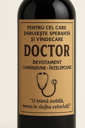 Cutie vin din lemn – cadou de lux pentru doctor [2]