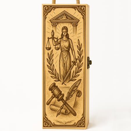 Cutie vin din lemn – cadou de lux pentru avocat [1]