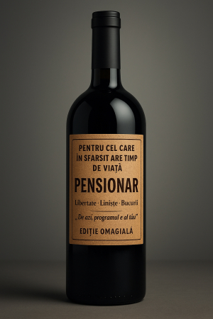 Cutie vin personalizată din lemn – cadou de lux pensionare [3]