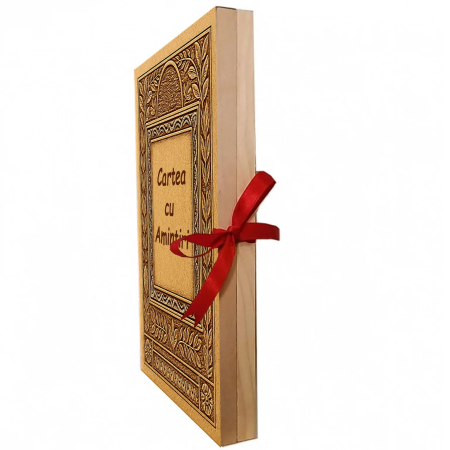 Tablou Personalizat din Lemn Tip Carte – Cadou Inedit de Crăciun cu Poză și Mesaj [2]