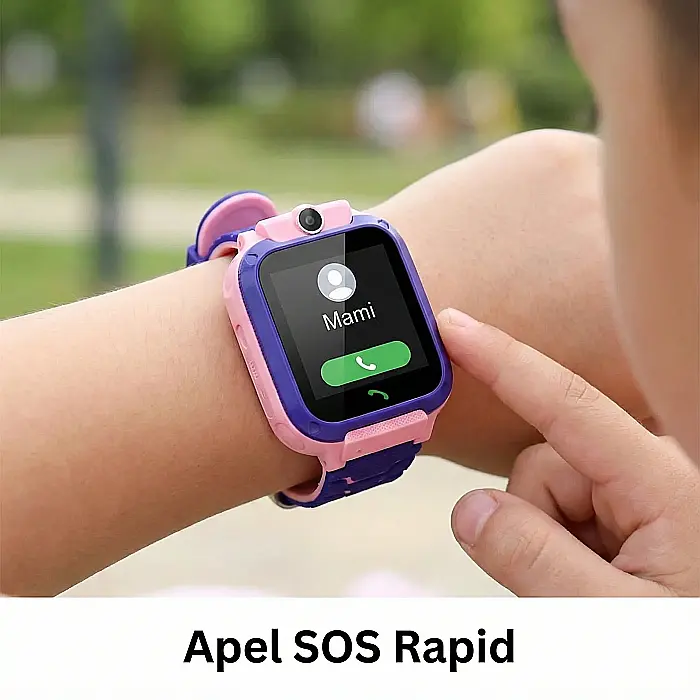 Ceas Smartwatch pentru Copii Techstar® SW70-Q12 – SOS, Apel Vocal Bidirecțional, Cameră Foto și Pedometru: Siguranță, Conectivitate și Protecție pentru Cei Mici [2]