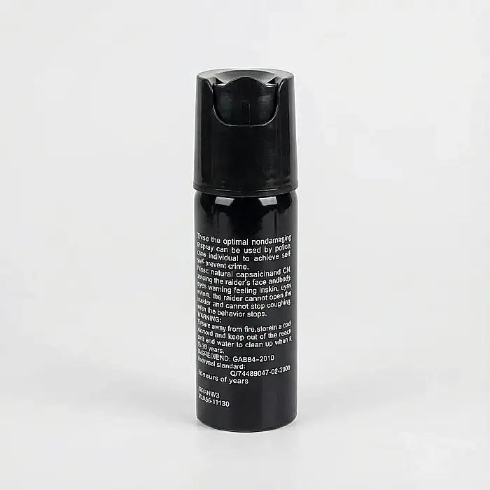 Spray Paralizant Police MRG M867 – 60 ml, Jet Puternic 2–3 m, Omologat și Legal, Carcasă Metalică Neagră: Protecție Instantanee și Autoapărare Profesională [4]