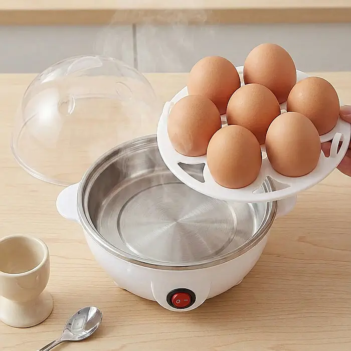 Fierbător Electric pentru Ouă Egg Poacher – 7 Compartimente, Funcție Rapidă și Ușor de Utilizat [4]