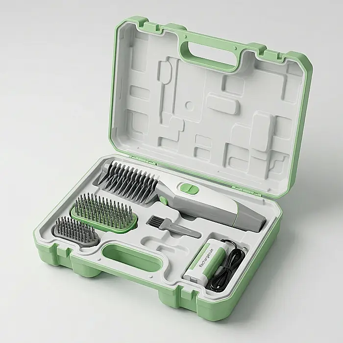 Perie Electrică pentru Îndepărtarea Părului Câini și Pisici Knot Out – Funcție de Tăiere Noduri, Mâner Ergonomic, Blândă și Eficientă pentru Toate Rasele [4]