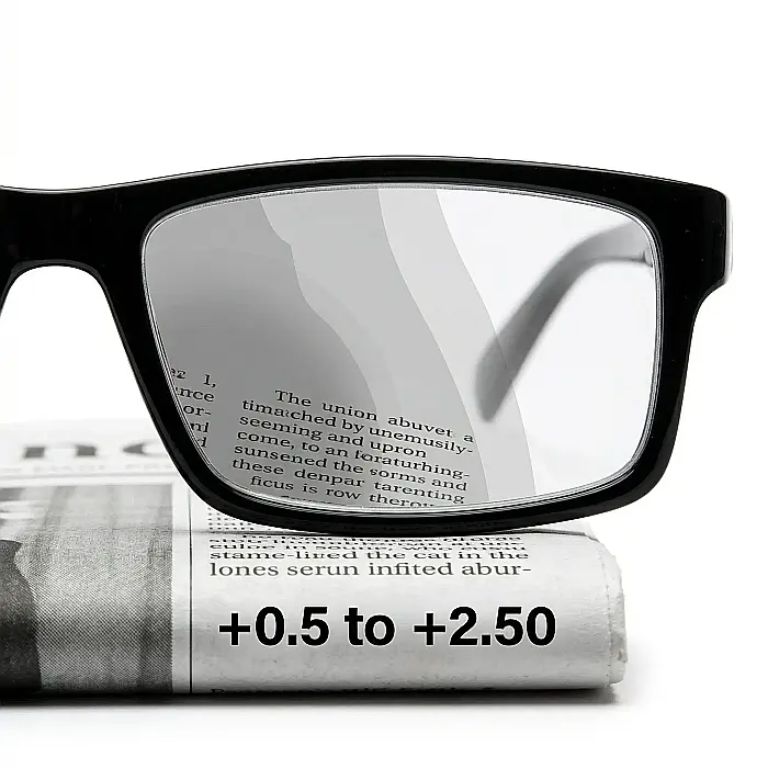 Ochelari de Citit One Power - Dioptrii Variabile +2.5 până la +5, Corecție Hipermetropie, Ramă Ovală din Plastic, Lentile Ușoare, Ajustabili pentru Cărți, Calculator și TV, Design Unisex [2]